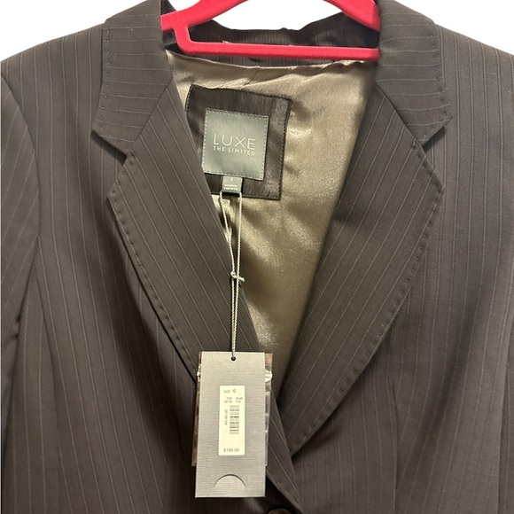 The Limited Black Pinstripe Blazer classic style new with tags retail price $198 - Picture 5 of 10
